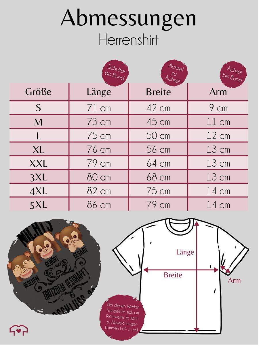 Shirtracer 3 Affen Emoticons ABSCHLUSS 2024 Shirts & Mehr Shirtracer