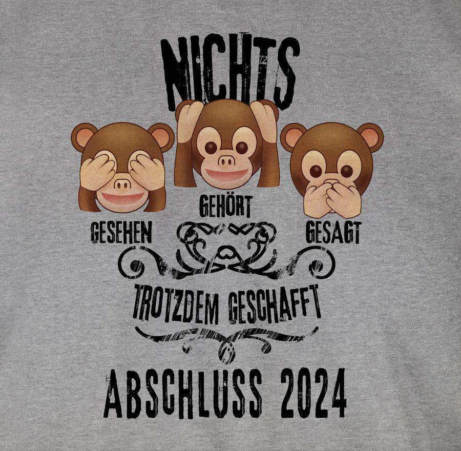 Shirtracer 3 Affen Emoticons ABSCHLUSS 2024 Shirts & Mehr Shirtracer