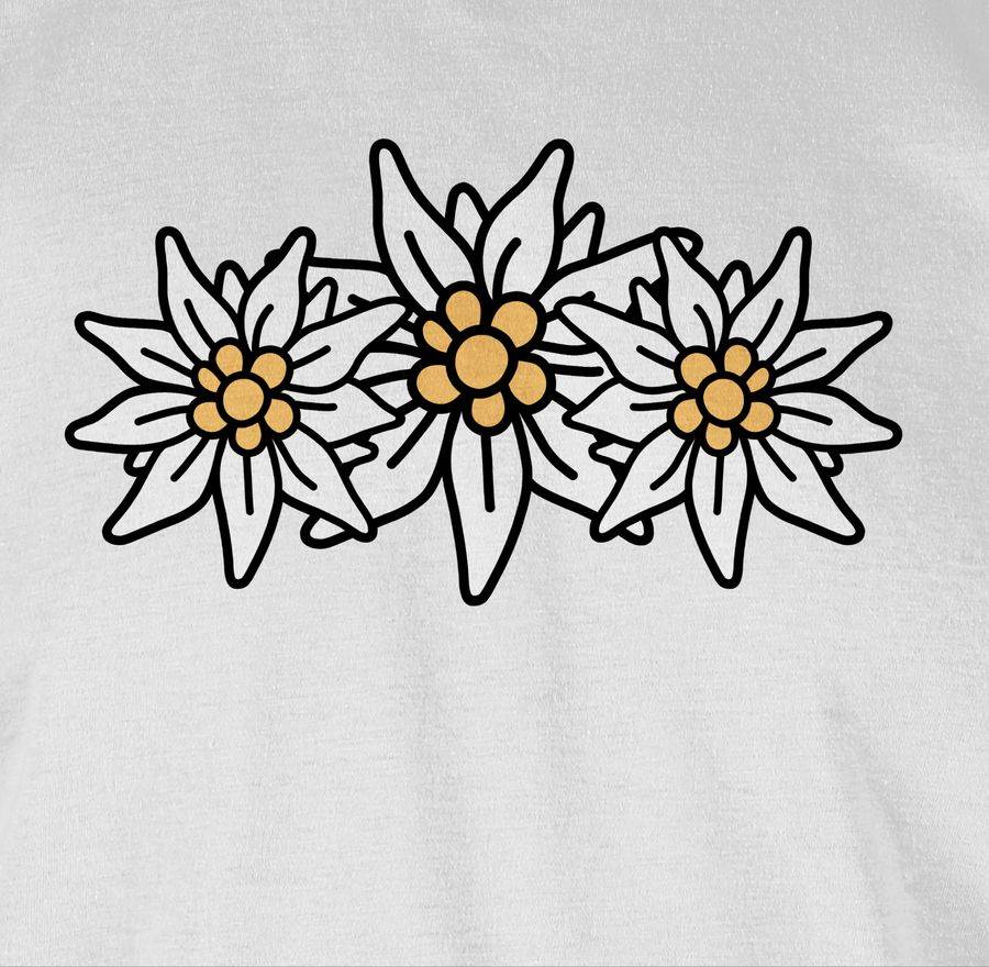 Shirtracer 3 Edelweiß In Reihe Shirts & Mehr Shirtracer