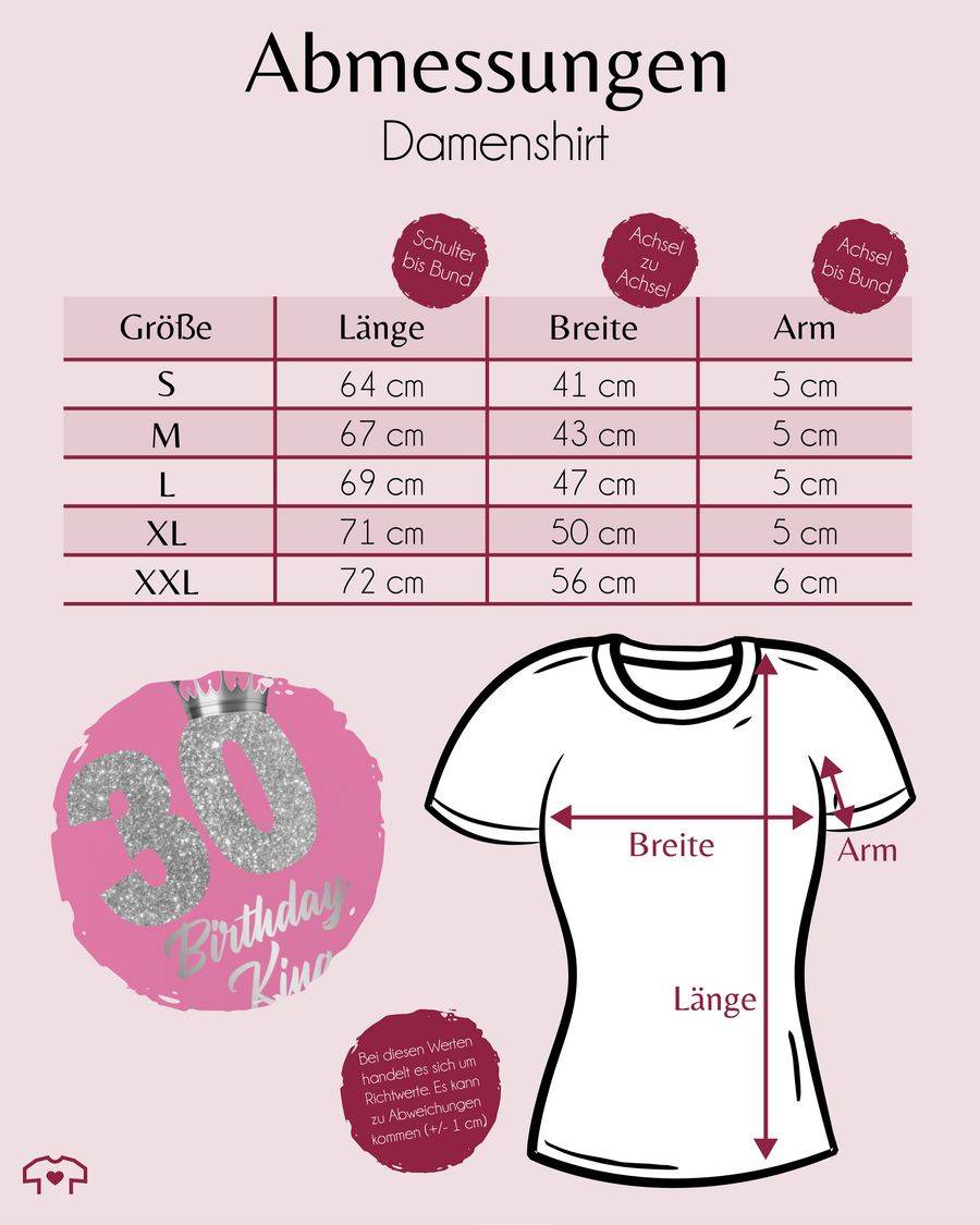 Shirtracer 30 Birthday King Geburtstags König Geburtstagsgeschenk 30: T-Shirt Gym Bag Shirtracer