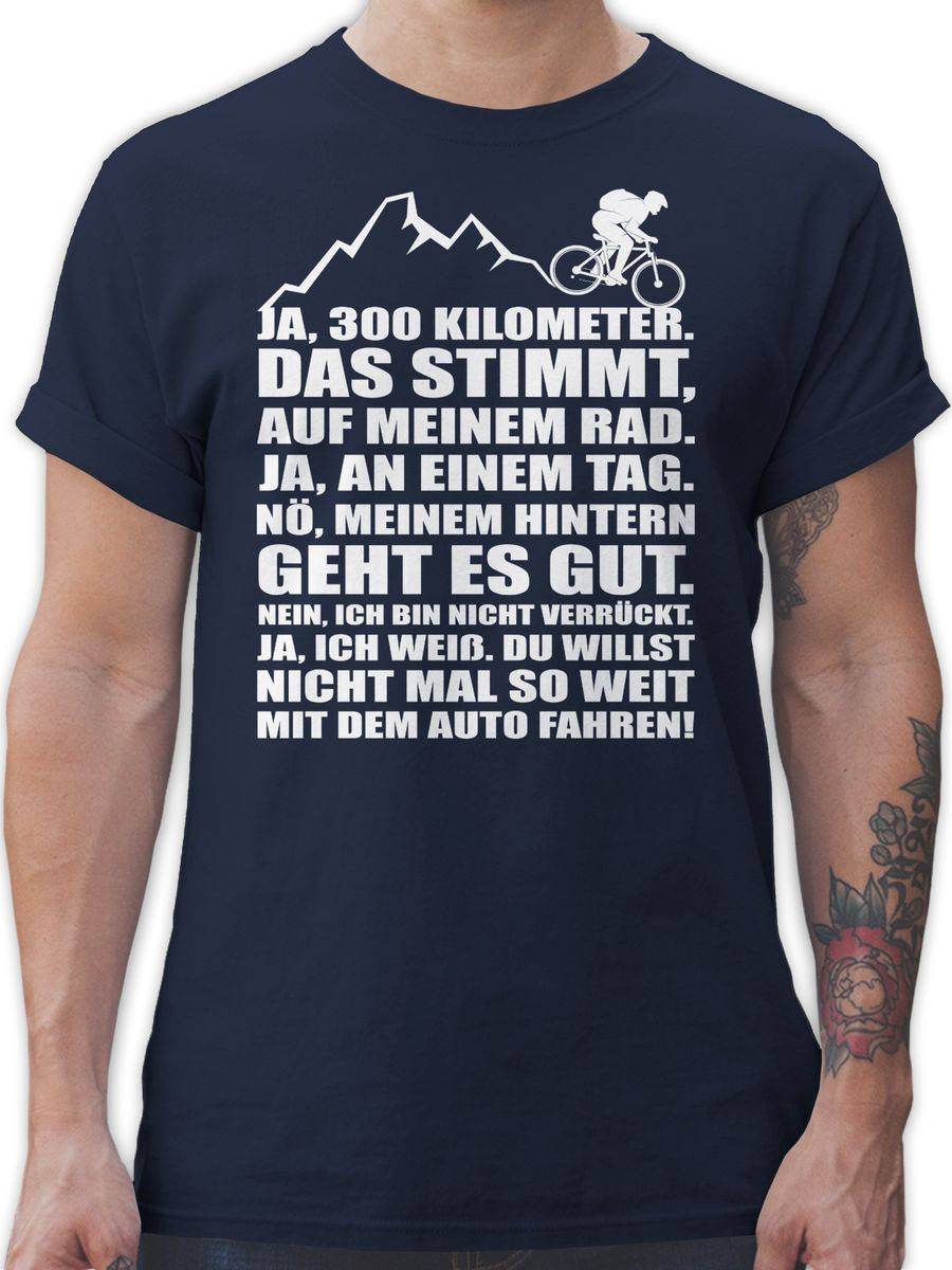 Shirtracer 300 Kilometer mit dem Rad Shirts & Mehr Shirtracer