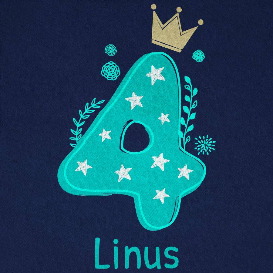 Shirtracer 4 Mit Krone Und Name Shirts & Mehr Shirtracer