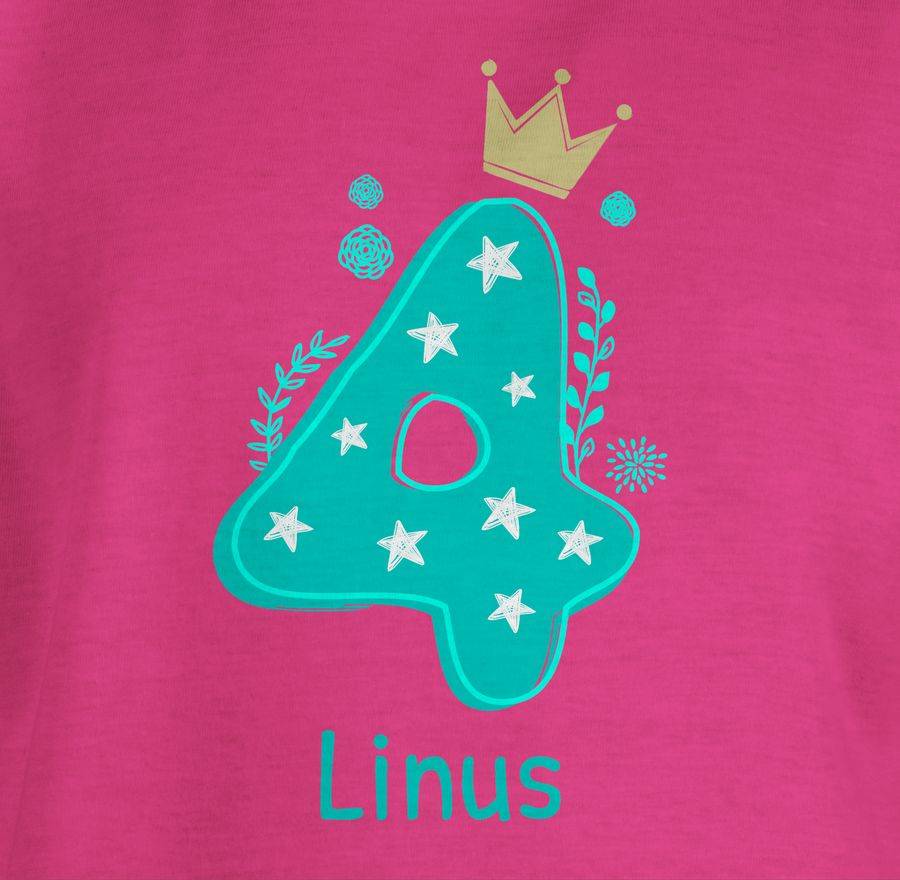 Shirtracer 4 Mit Krone Und Name Shirts & Mehr Shirtracer