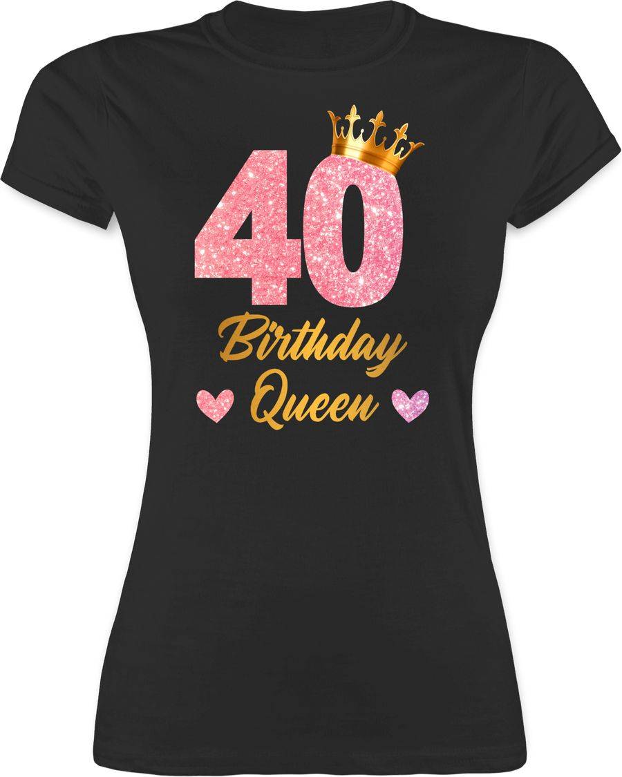 Shirtracer 40 Birthday Queen Geburtstags Königin Geburtstagsgeschenk 40: Tshirt Rucksack Shirtracer