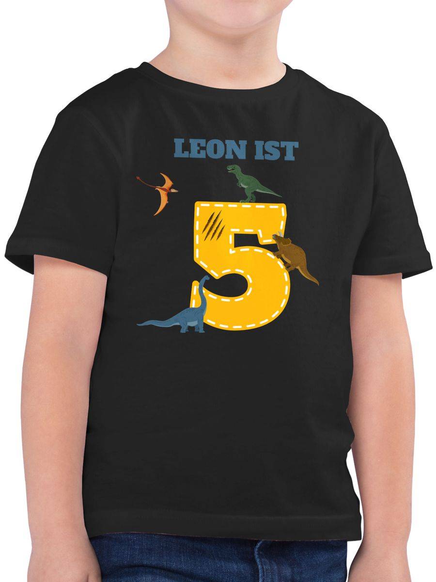 Shirtracer 5 Geburtstag Dinosaurier Dino: T-Shirt Gym Bag Shirtracer