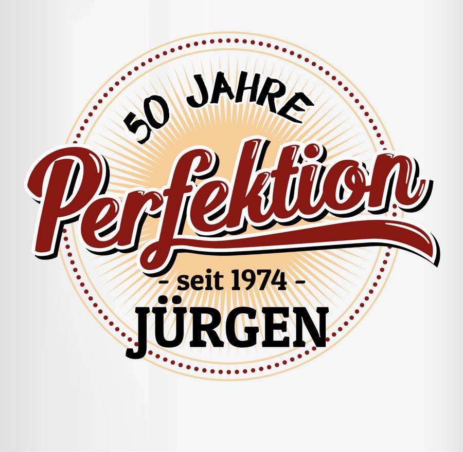 Shirtracer 50 Jahre Perfektion - Seit 1974: Tshirt Gym Bag Shirtracer