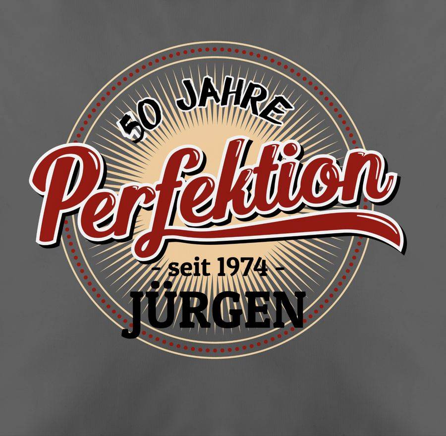 Shirtracer 50 Jahre Perfektion - Seit 1974: Tshirt Gym Bag Shirtracer