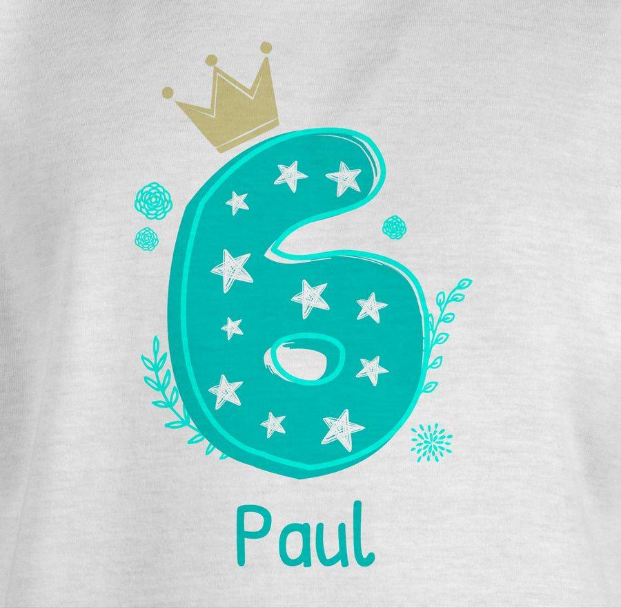 Shirtracer 6 Mit Krone Und Name: Tshirt Gym Bag Shirtracer