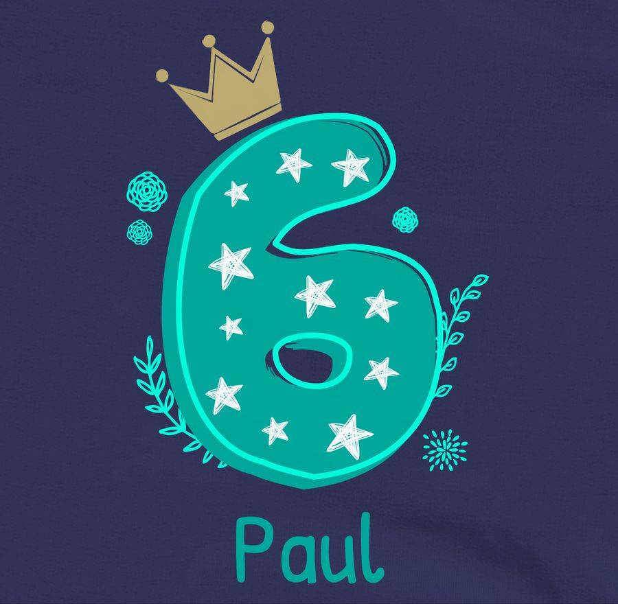 Shirtracer 6 Mit Krone Und Name: Tshirt Gym Bag Shirtracer