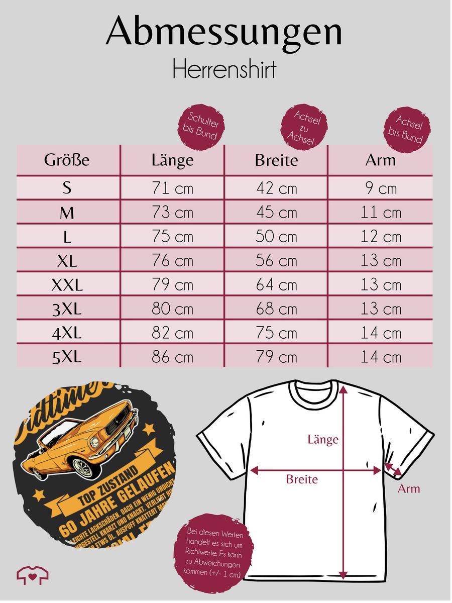Shirtracer 60 Jahre Oldtimer: Tshirt Rucksack Shirtracer