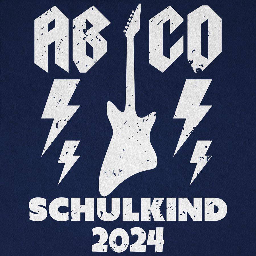 Shirtracer AB CD Schulkind 2024 Gitarre: T-Shirt Rucksack Shirtracer