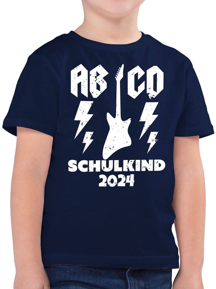 Shirtracer AB CD Schulkind 2024 Gitarre: T-Shirt Rucksack Shirtracer