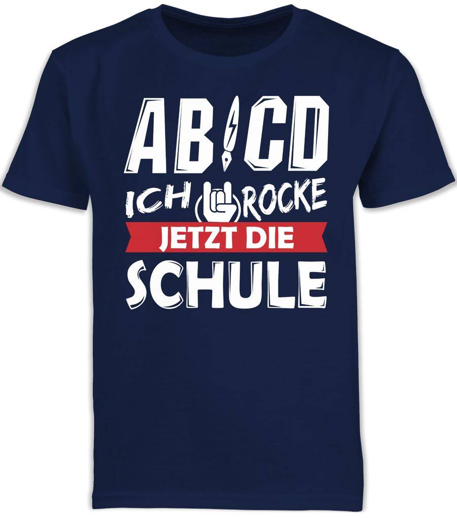 Shirtracer ABCD Ich rocke jetzt die Schule Shirts & Mehr Shirtracer