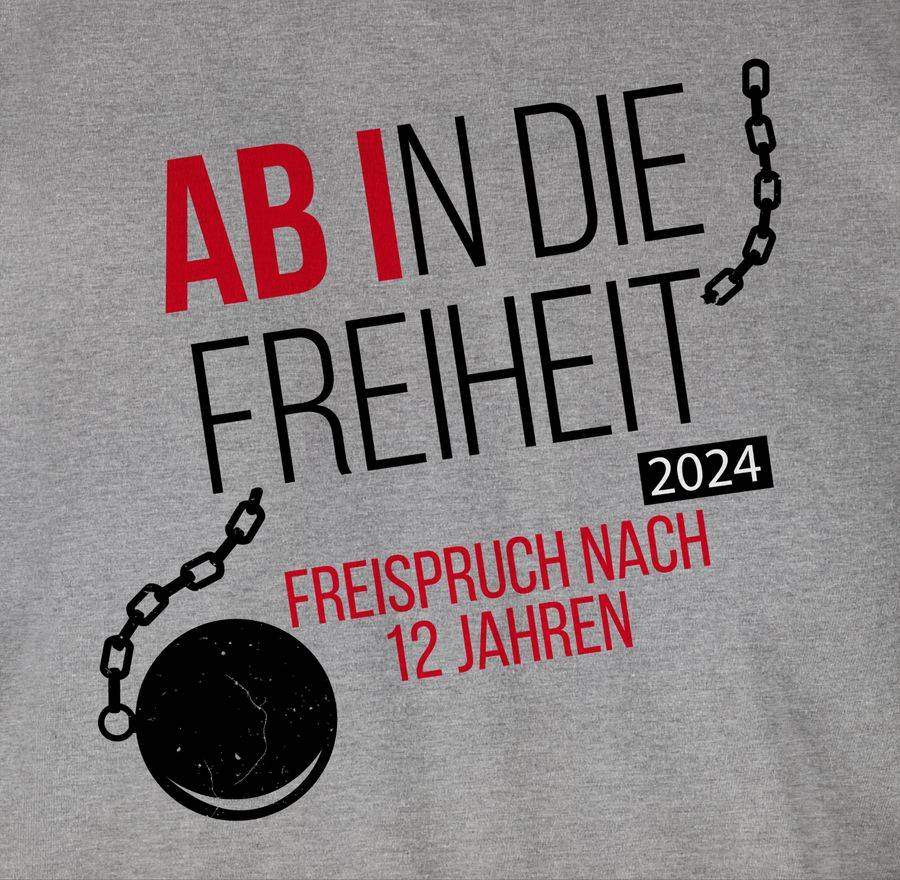 Shirtracer Abi 2024 Ab In Die Freiheit: Tshirt Gym Bag Shirtracer