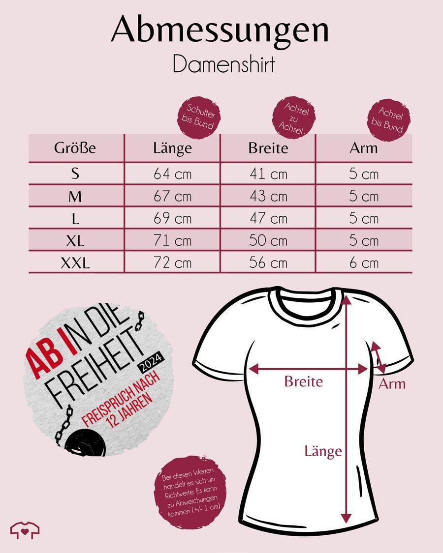Shirtracer Abi 2024 Ab In Die Freiheit: Tshirt Gym Bag Shirtracer