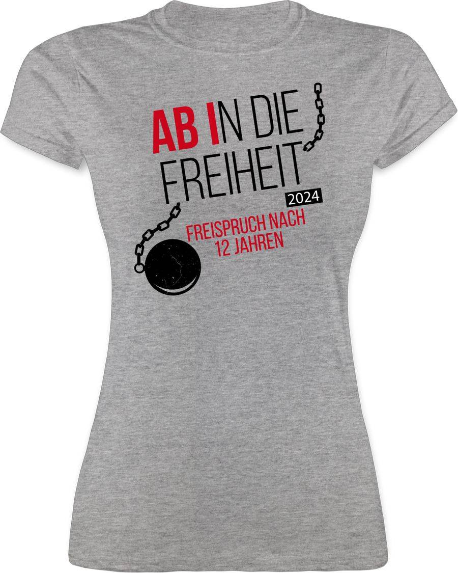 Shirtracer Abi 2024 Ab in die Freiheit: Tshirt Gym Bag Shirtracer