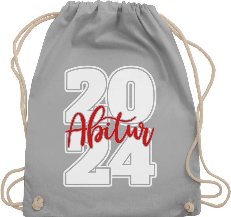 Shirtracer Abitur 2024 Schriftzug - weiß/rot Shirts & Mehr Shirtracer