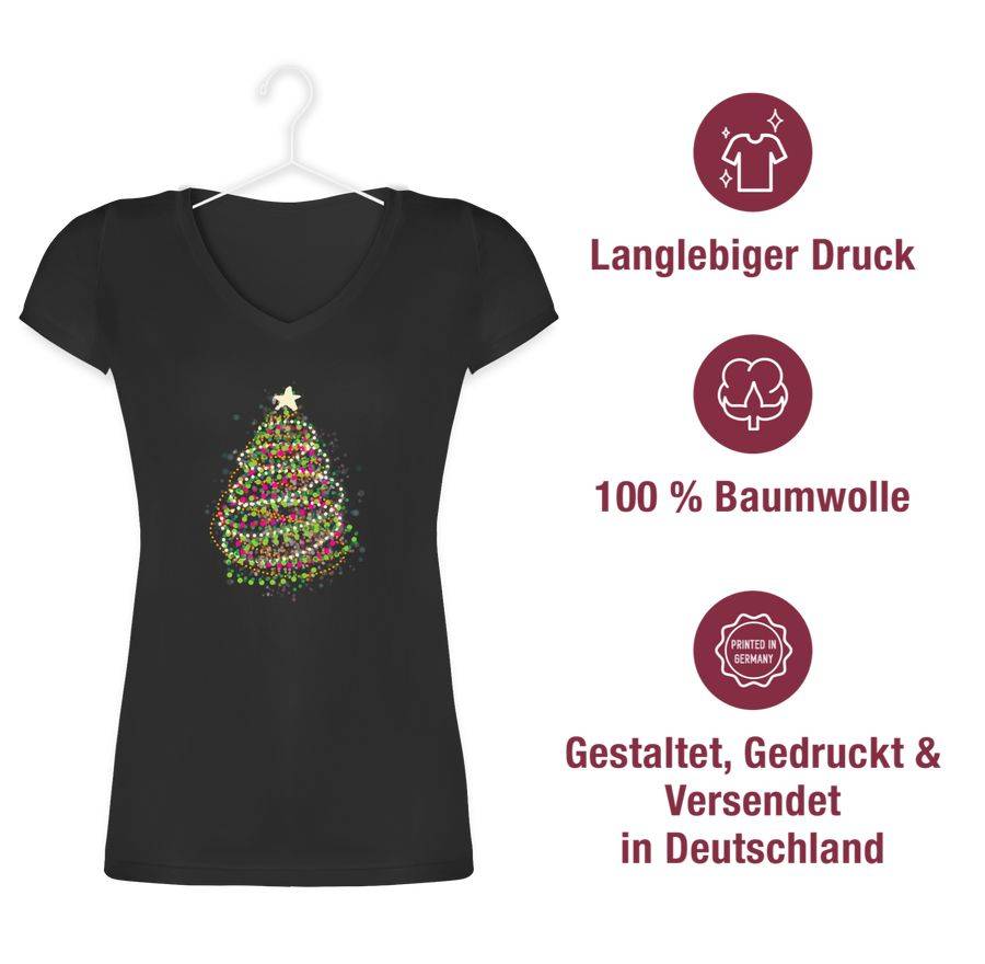 Shirtracer Abstrakter Weihnachtsbaum: T-Shirt Rucksack Shirtracer