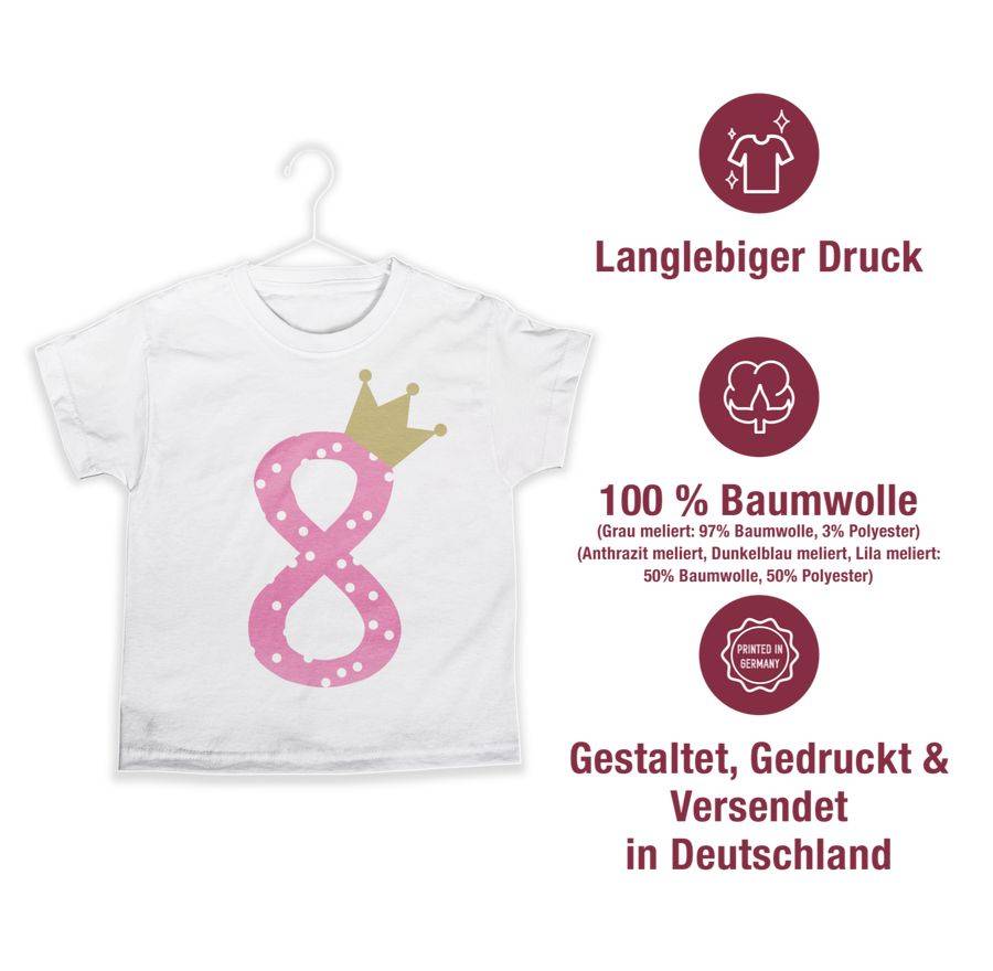 Shirtracer Acht Krone Mädchen Achter Shirts & Mehr Shirtracer