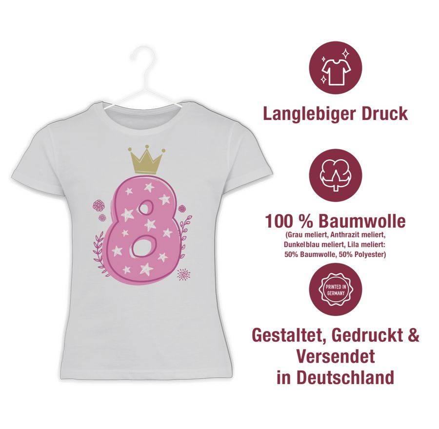 Shirtracer Achter Mädchen Krone Sterne: T-Shirt Rucksack Shirtracer