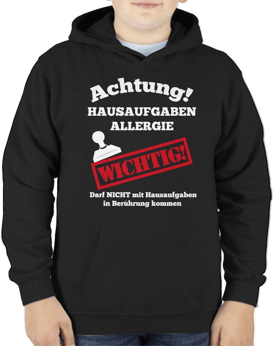 Shirtracer Achtung Hausaufgaben Allergie: T-Shirt Rucksack Shirtracer