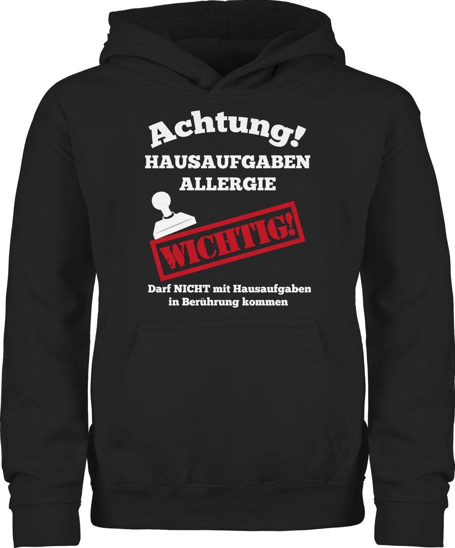 Shirtracer Achtung Hausaufgaben Allergie: T-Shirt Rucksack Shirtracer