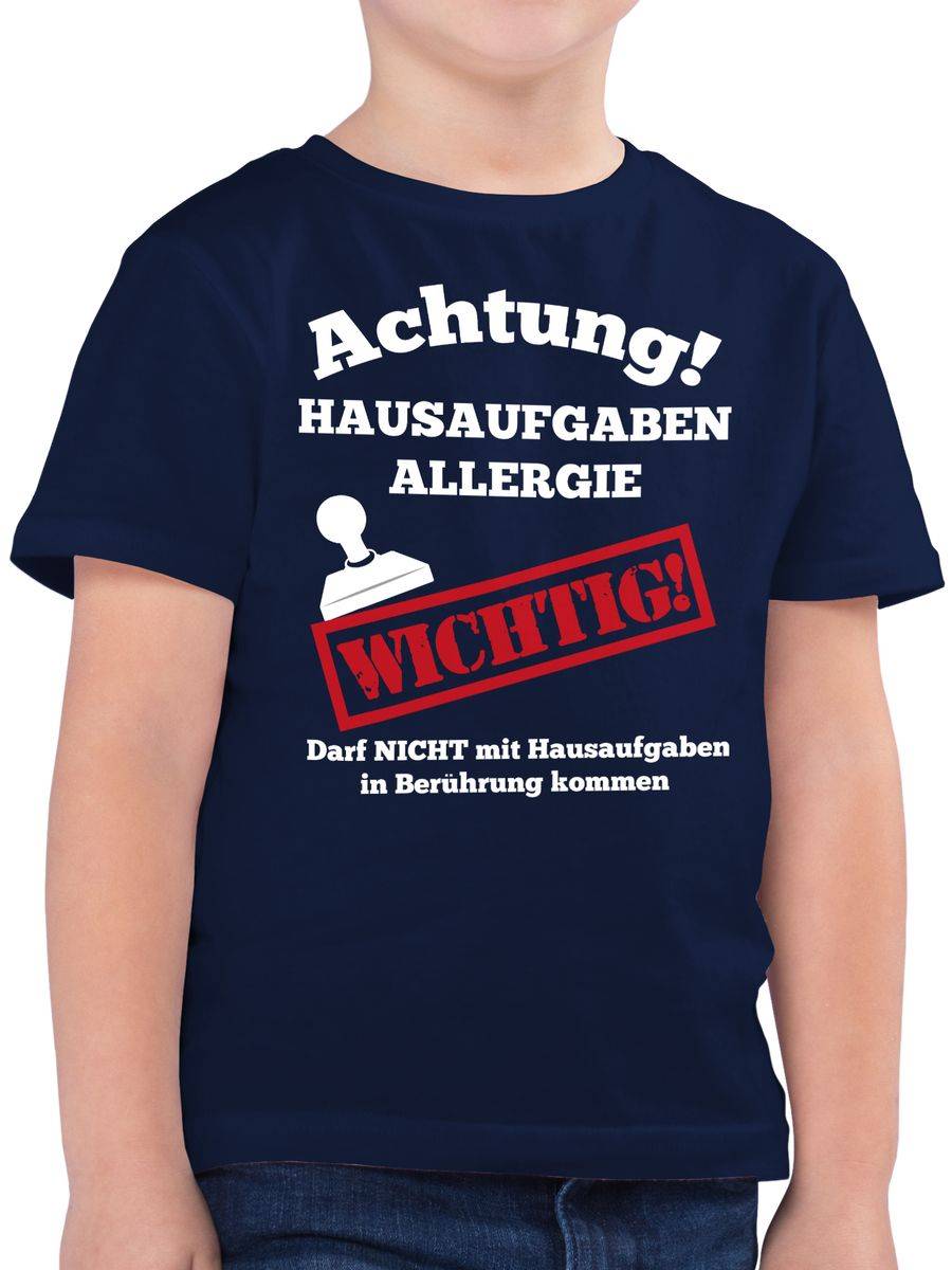 Shirtracer Achtung Hausaufgaben Allergie: T-Shirt Rucksack Shirtracer