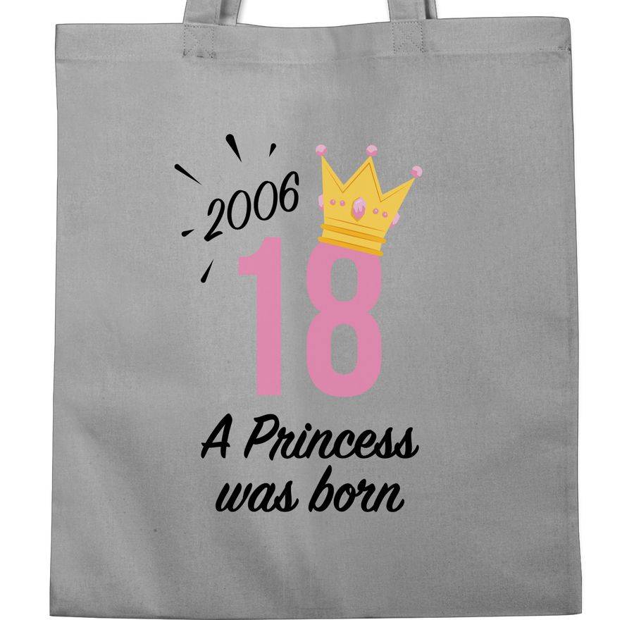 Shirtracer Achtzehn Mädchen Princess 2006 Schwarz: T-Shirt Gym Bag Shirtracer