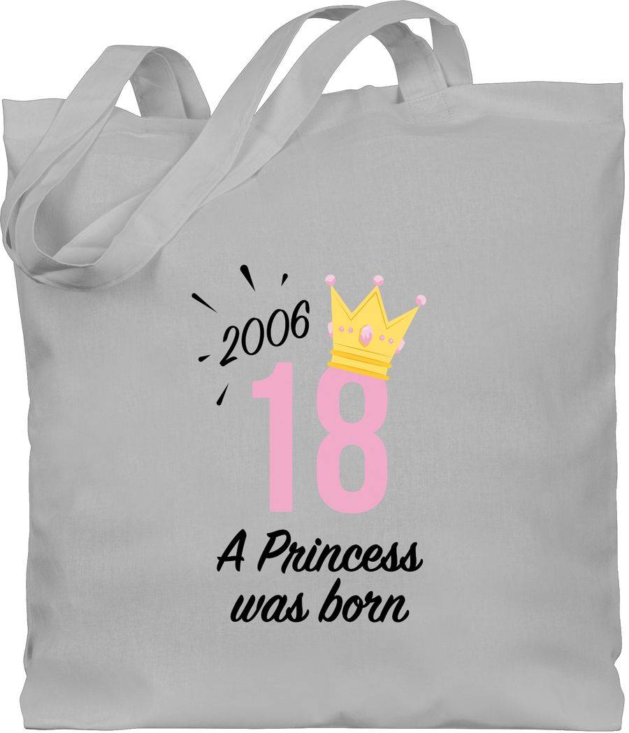Shirtracer Achtzehn Mädchen Princess 2006 schwarz: T-Shirt Gym Bag Shirtracer