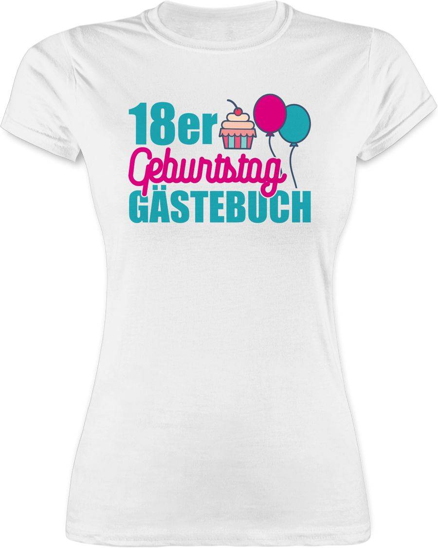 Shirtracer Achtzehnter Gästebuch bunt Shirts & Mehr Shirtracer