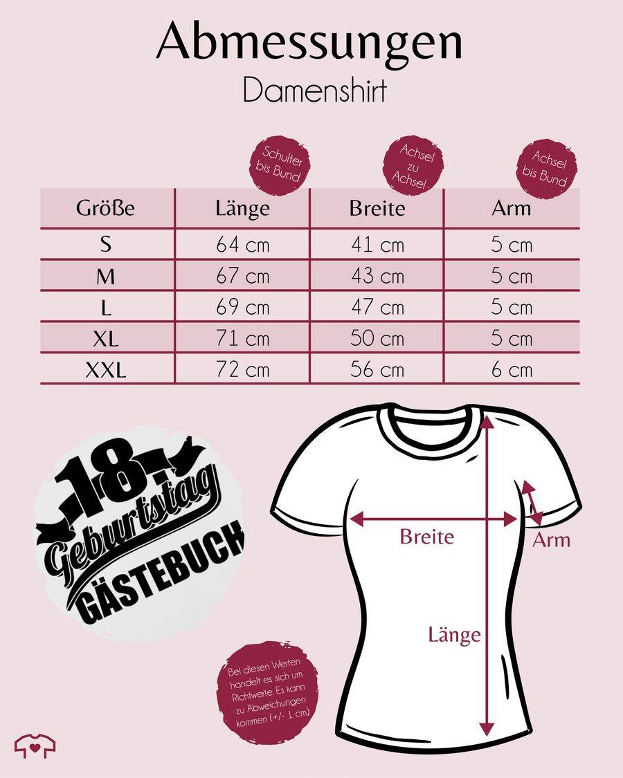 Shirtracer Achtzehnter Gästebuch Schwarz Shirts & Mehr Shirtracer