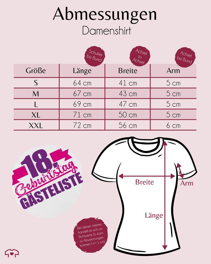 Shirtracer Achtzehnter Gästeliste Shirts & Mehr Shirtracer