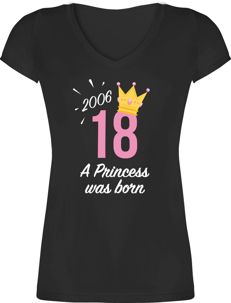 Shirtracer Achtzehnter Geburtstag Mädchen Princess 2006: T-Shirt Turnbeutel Shirtracer