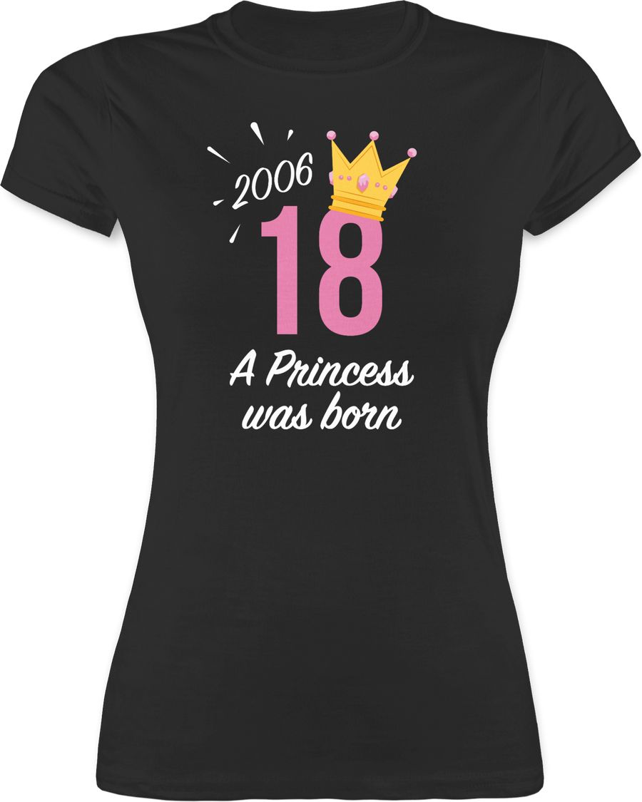 Shirtracer Achtzehnter Geburtstag Mädchen Princess 2006: T-Shirt Turnbeutel Shirtracer