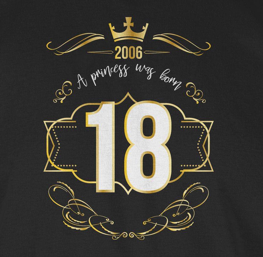 Shirtracer Achtzehnter Prinzessin Mädchen 2006 Shirts & Mehr Shirtracer