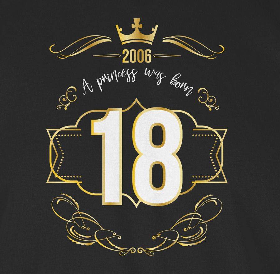 Shirtracer Achtzehnter Prinzessin Mädchen 2006 Shirts & Mehr Shirtracer