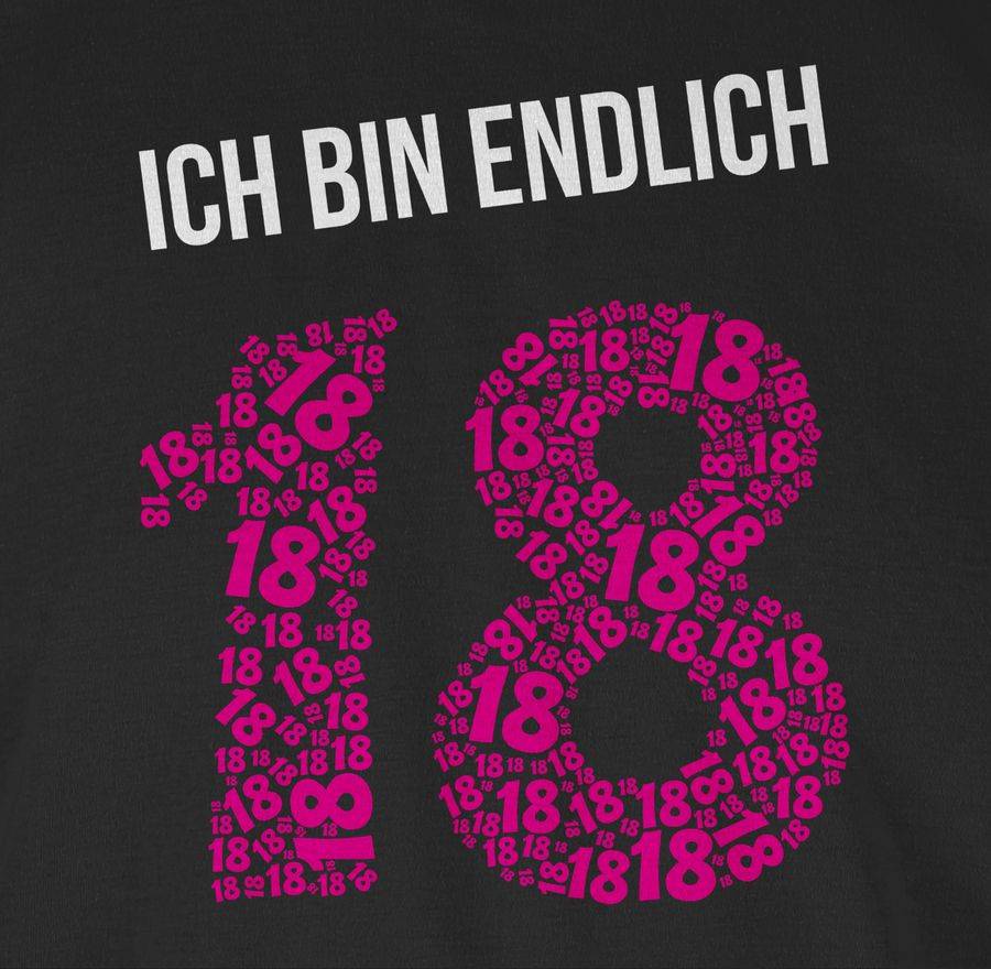 Shirtracer Achtzehnter Rosa Mädchen Shirts & Mehr Shirtracer