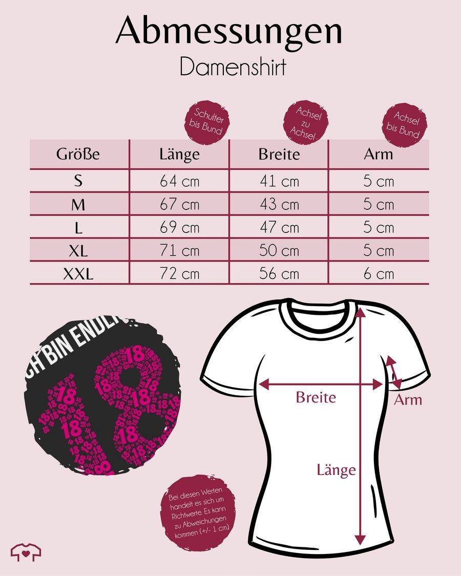 Shirtracer Achtzehnter Rosa Mädchen Shirts & Mehr Shirtracer