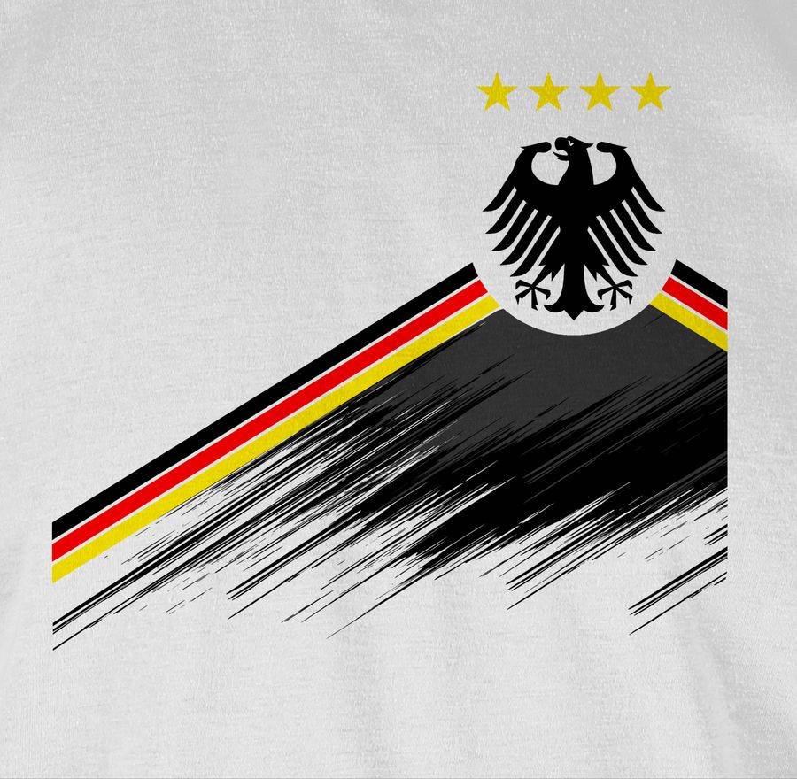 Shirtracer Adler Trikot Mit Deutschland Flagge Nationalmannschaft Germany 4 Sterne Shirtracer