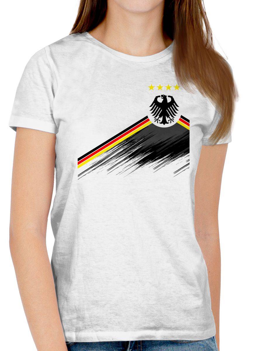 Shirtracer Adler Trikot Mit Deutschland Flagge Nationalmannschaft Germany 4 Sterne Shirtracer