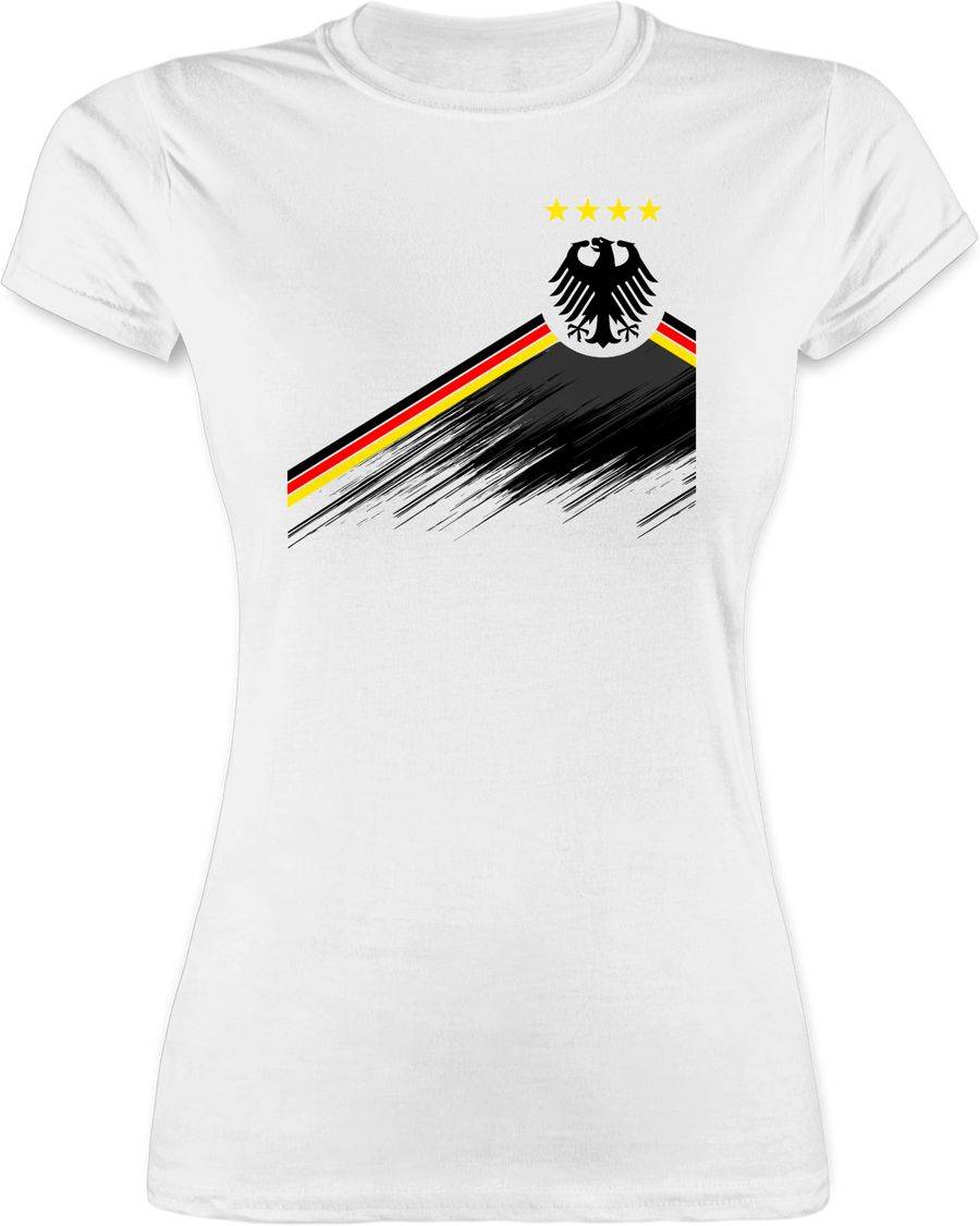Shirtracer Adler Trikot mit Deutschland Flagge Nationalmannschaft Germany 4 Sterne Shirtracer