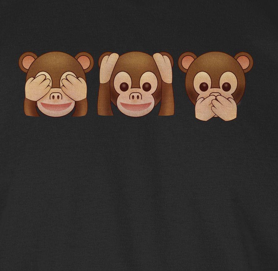 Shirtracer Äffchen - Nix Sehen, Nix Hören, Nichts Sagen Shirts & Mehr Shirtracer