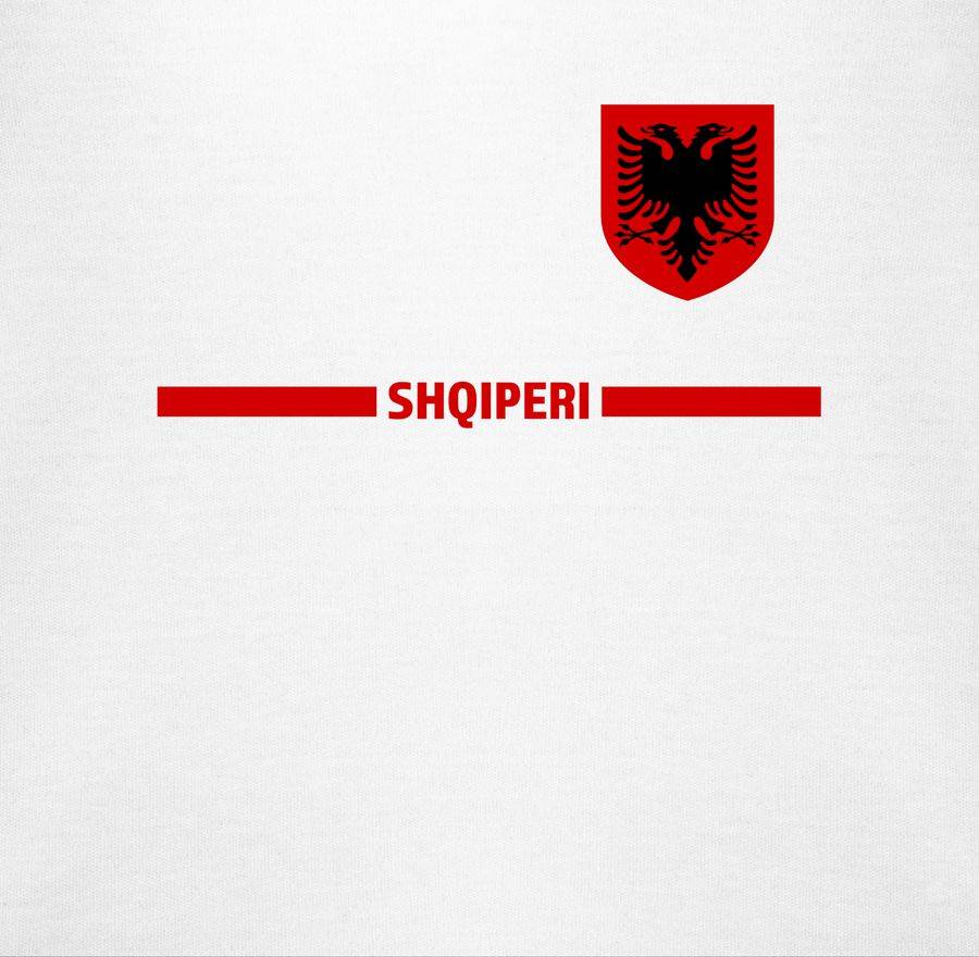 Shirtracer Albanien Trikot Wappen Shqipëri Mit Stolz Albanisches Fan-Motiv Shirtracer