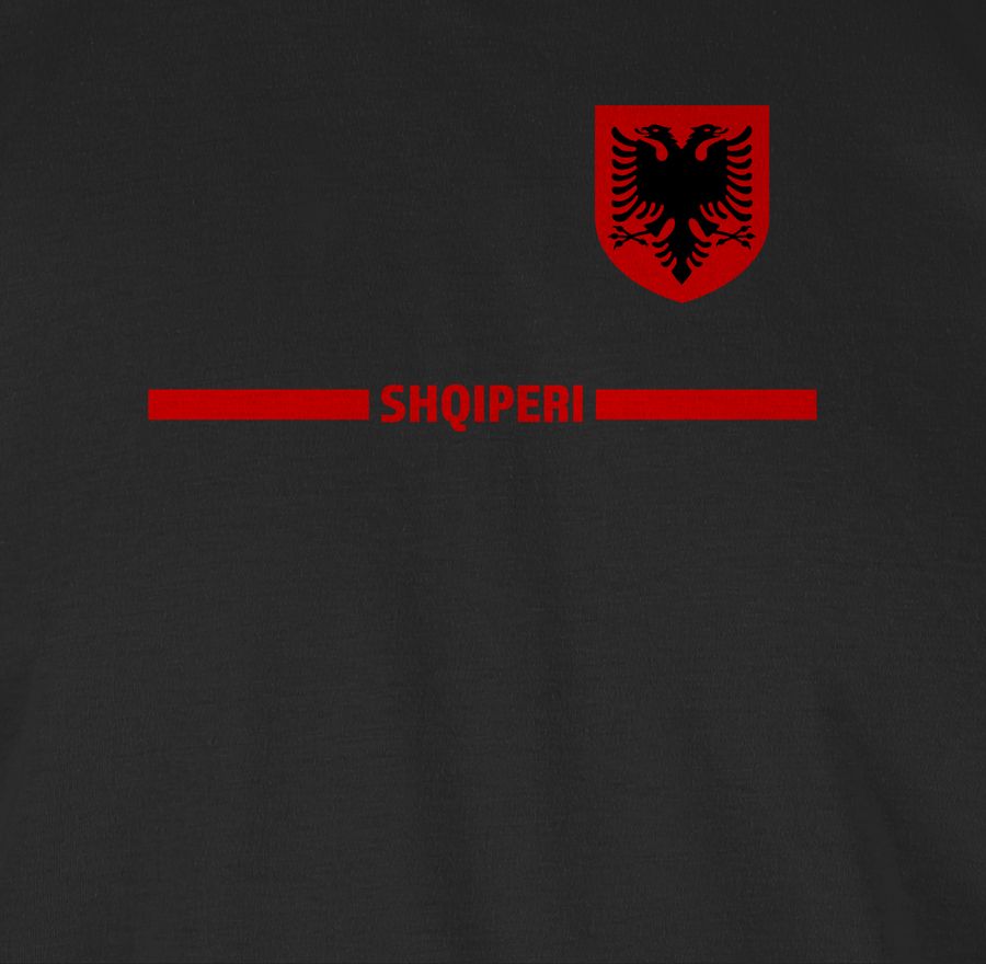 Shirtracer Albanien Trikot Wappen Shqipëri Mit Stolz Albanisches Fan-Motiv Shirtracer