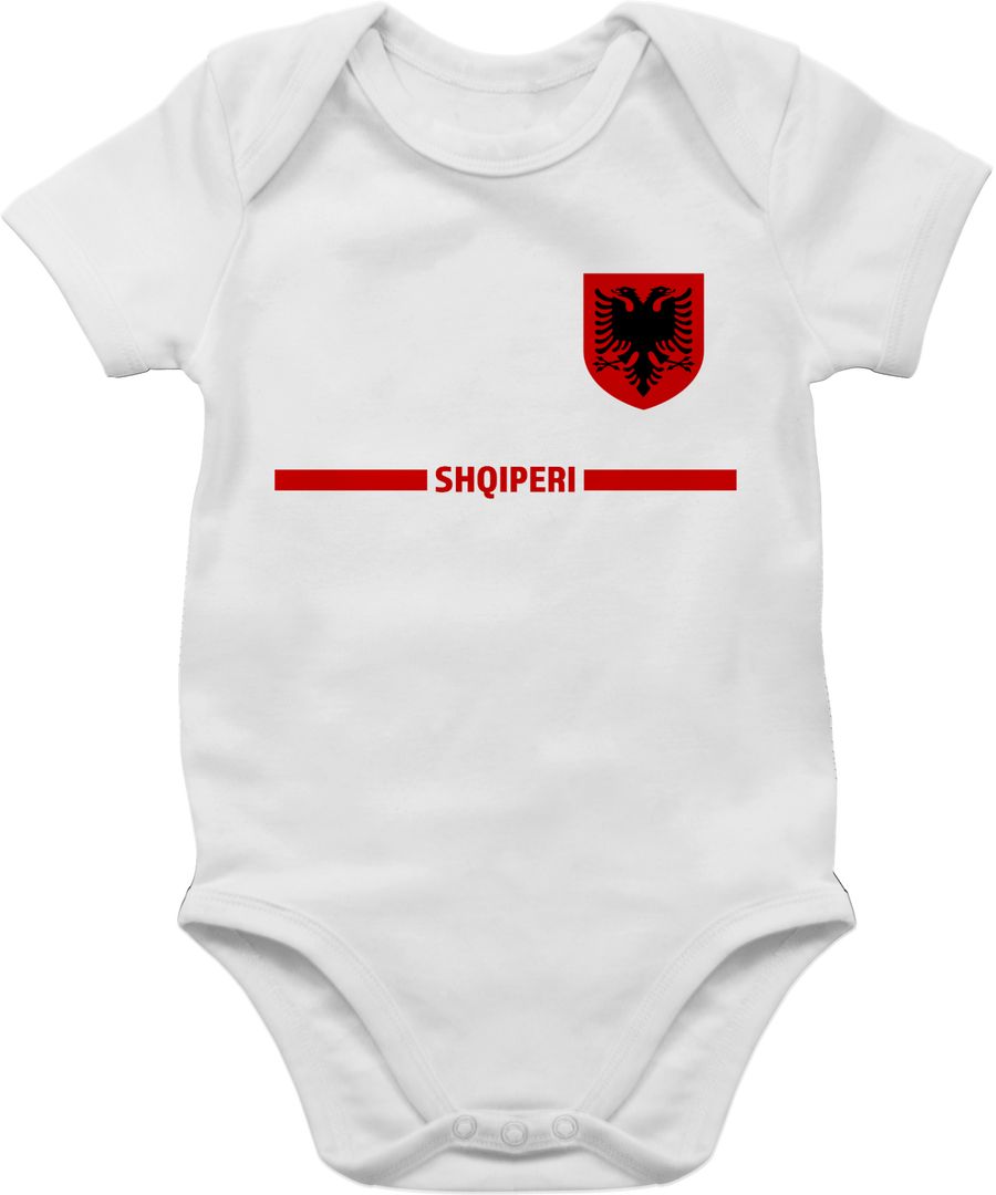 Shirtracer Albanien Trikot Wappen Shqipëri mit Stolz Albanisches Fan-Motiv Shirtracer