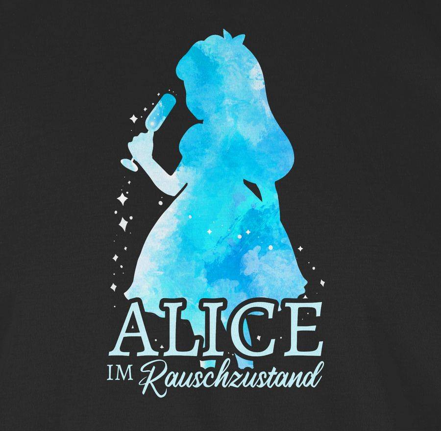 Shirtracer Alice Im Rauschzustand Wasserfarbenoptik Blau: T-Shirt Gym Bag Shirtracer