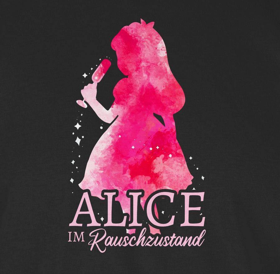 Shirtracer Alice Im Rauschzustand Wasserfarbenoptik Rosa Shirts & Mehr Shirtracer