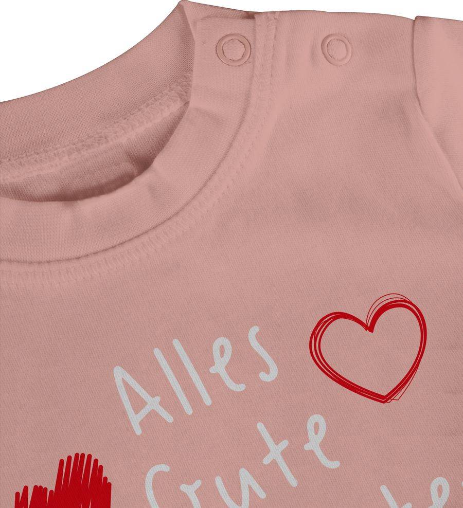 Shirtracer Alles Gute Zum Ersten Vatertag Handschrift Weiß Shirts & Mehr Shirtracer