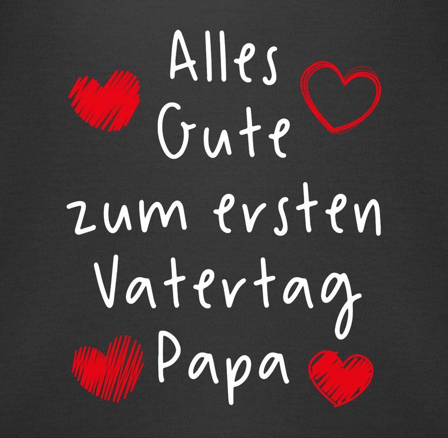 Shirtracer Alles Gute Zum Ersten Vatertag Handschrift Weiß Shirts & Mehr Shirtracer