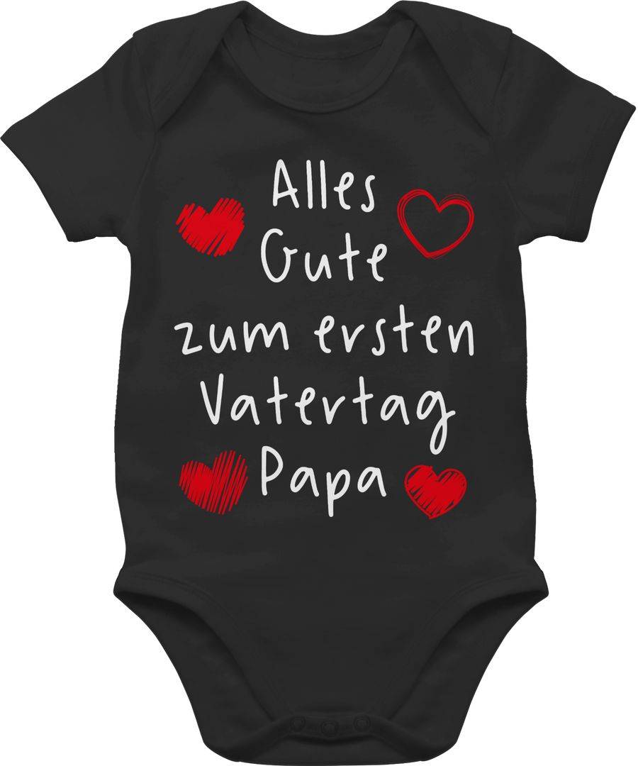 Shirtracer Alles Gute zum ersten Vatertag Handschrift weiß Shirts & Mehr Shirtracer